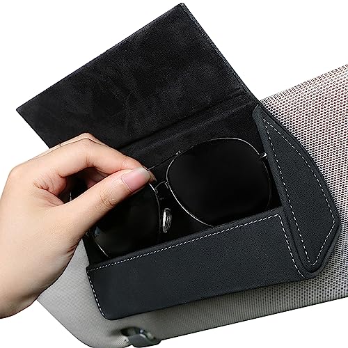 Porta-carro - Estojo para sol com viseira com estojo para cartão - Acessórios interiores automotivos universais se aplicam à maioria dos modelos carros Shrigm