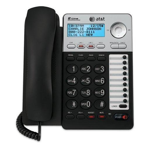 AT&T ML17929 2-Line Corded Telephone, Black New