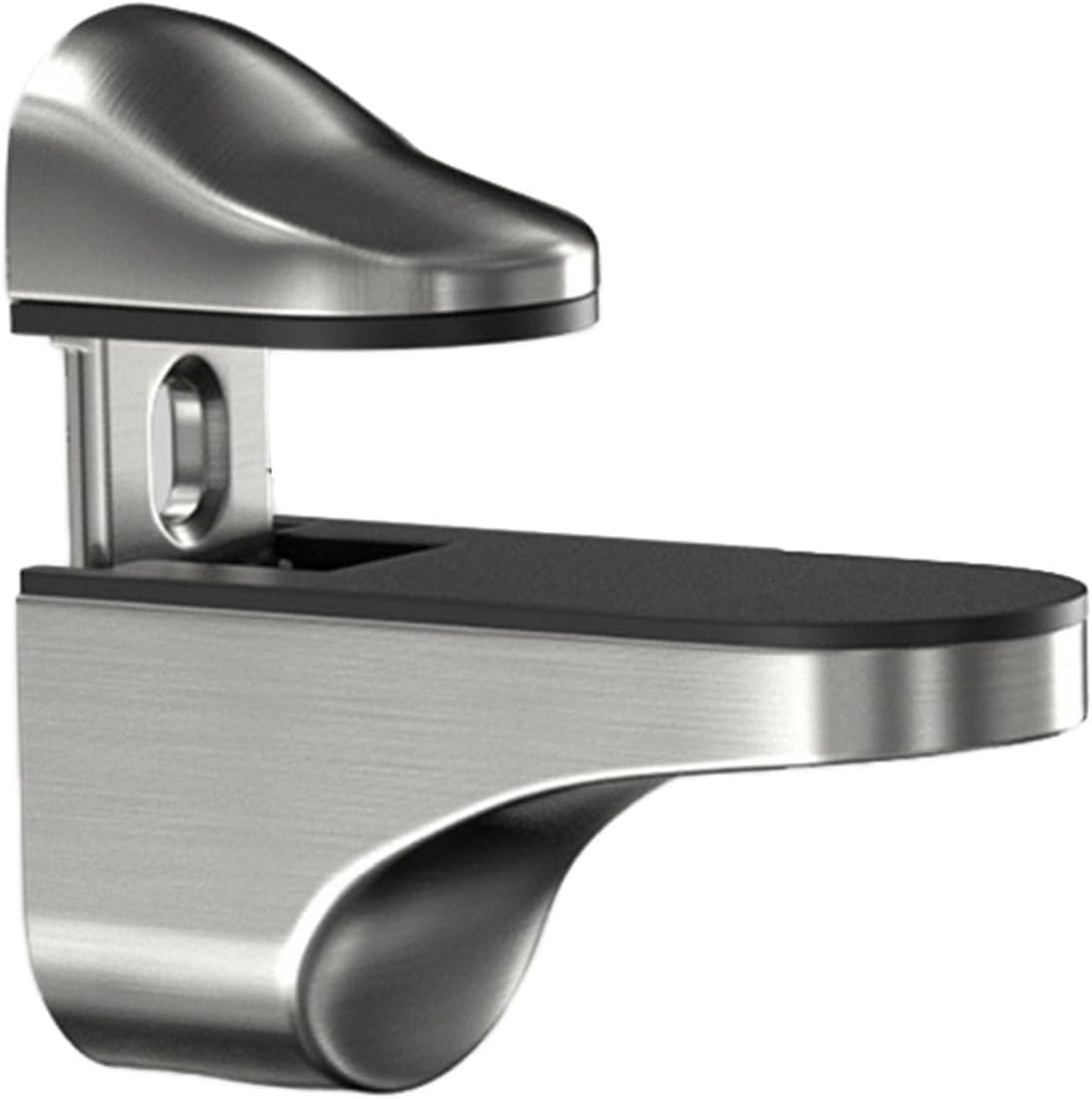 1PCS Glass Shelf Support Adjustable Glass Shelf Bracket Polished Chrome Wall (silver)