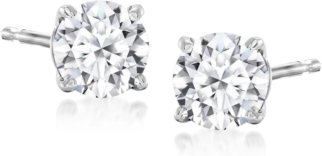 0.75 ct. t.w. Lab-Grown Diamond Stud Earrings in Sterling Silver