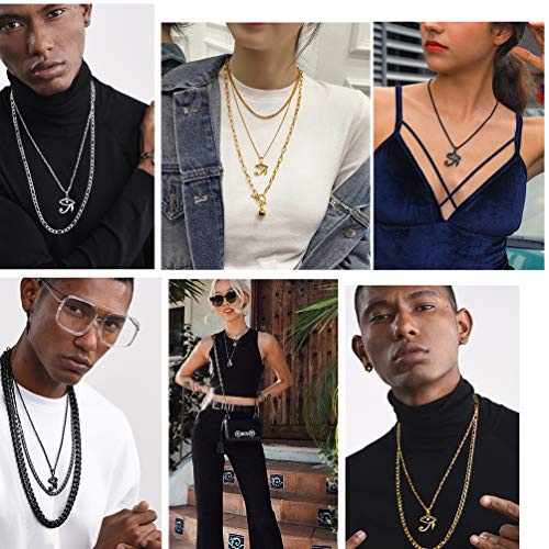 PROSTEEL Egyptian Jewelry Eye Protection Necklace for Men, Stainless Steel Ankh Cross Necklace, Ancient Symbol of Amulet, Come with Box3