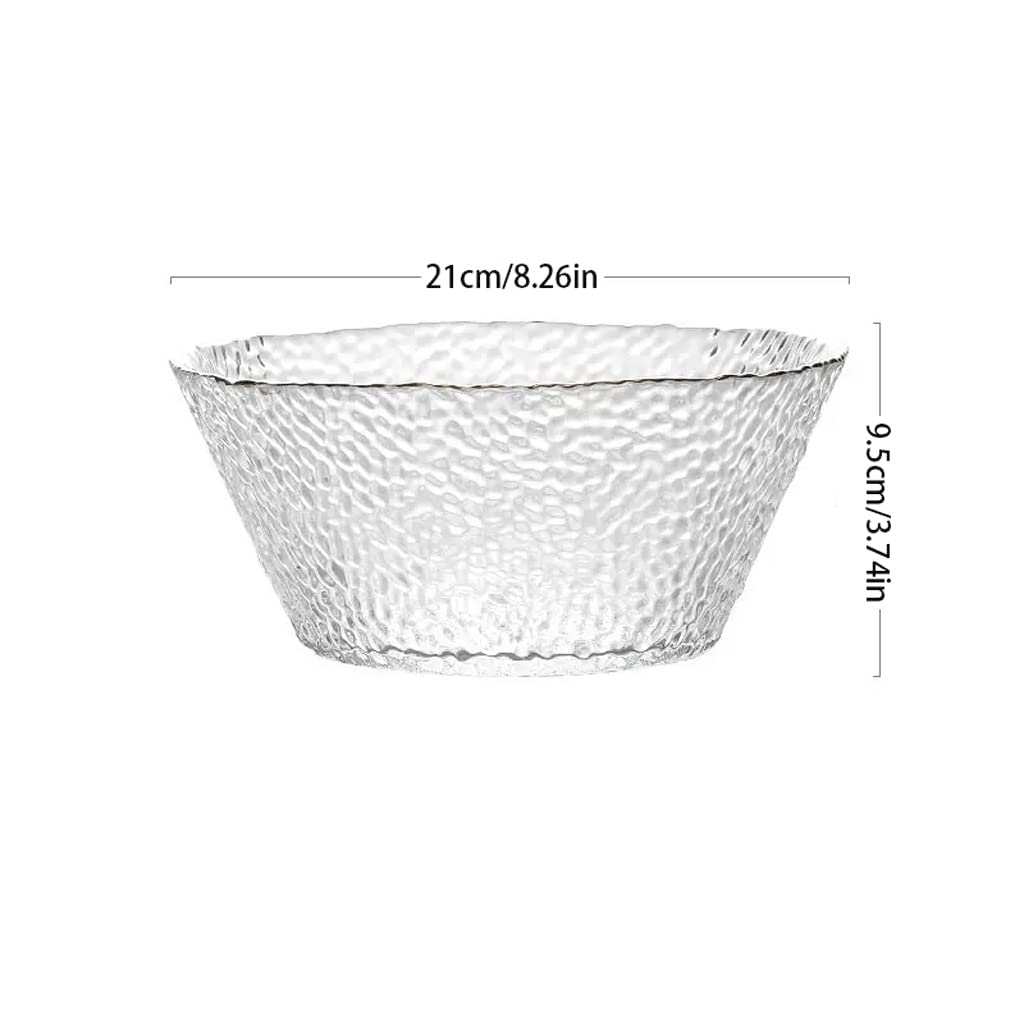 Salatschüssel Moderne Große Glas Schüssel Kreative Obstsalat Schüssel Haushalt Nette Suppenschüssel Transparent Nordic Geschirr Obstschale(B2pc)