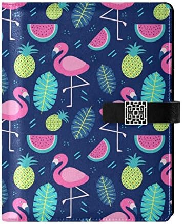 RunningBear Leather Journal Notebook - Flamingo Travel Journal Writing Notebook Binder with Pockets Daily Planner Diary Book for Office School Business