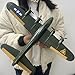 B17 Remote Control Glider, 2-Channel RC Foam Airplane, B17 Flying Fortress Bomber Replica Electric RC Model with 6-Axis Gyroscope, Removable Battery, EPP Material, 55g Lightweight