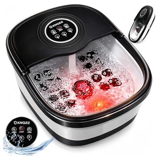 KNQZE Heated Collapsible Foot Spa with Massage