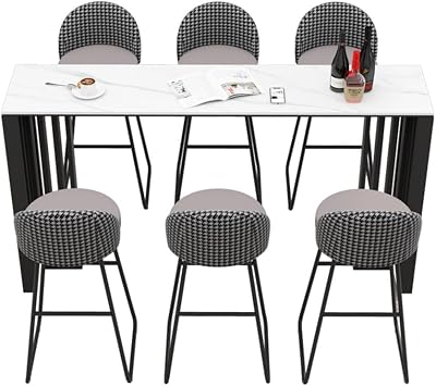 Height Light Luxury Slate Bar Table Home Living Room Partition Simple Rectangular High Top Table Indoor use(XL)