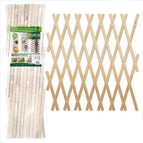 PANDAHOME Valla Verde Artificial – Cercado Extensible con Hojas y Flores Decorativas – Protección de Privacidad para Jardín, Balcón y Patio