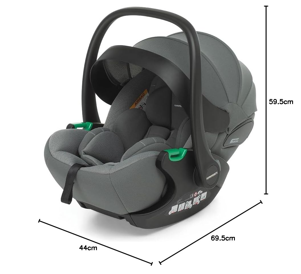 Foppapedretti Rek i-Size Ovetto Reclinabile, Grey