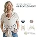 Stylish Beige & Gold Baby Carrier Wrap: Comfortable, Soft & Supportive, Adjustable Ring Sling for Mom & Dad, Ideal for Baby Registry, Newborn to Toddler, Baby Shower