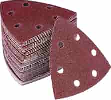 100 Stück Deltaschleifer Schleifpapier Set - 5 Körnungen 40-400 Für Holz & Metall