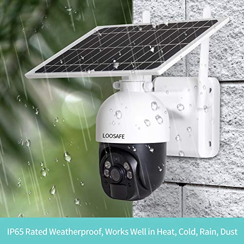 Wireless Outdoor 4G Lte Cellular Security Camera Solar Powered, 1080P Spotlight Color Night Vision, Two-Way Audio, Motion Detection, Cloud/Local Storage With 64Gb Tf Card #TOP6
