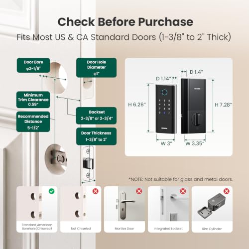 DESLOC Fingerprint Smart Lock with Handle, 16 Month Last, Built-in WiFi - image 7