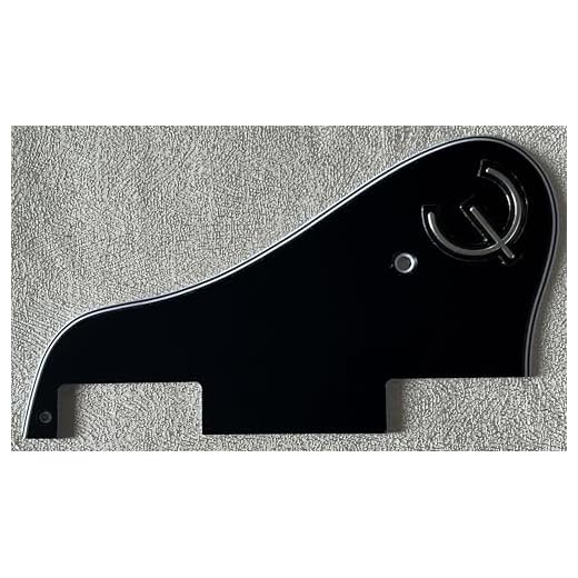 Golpeador de guitarra Gibson ES-339 y E con logotipo (4 capas, negro)