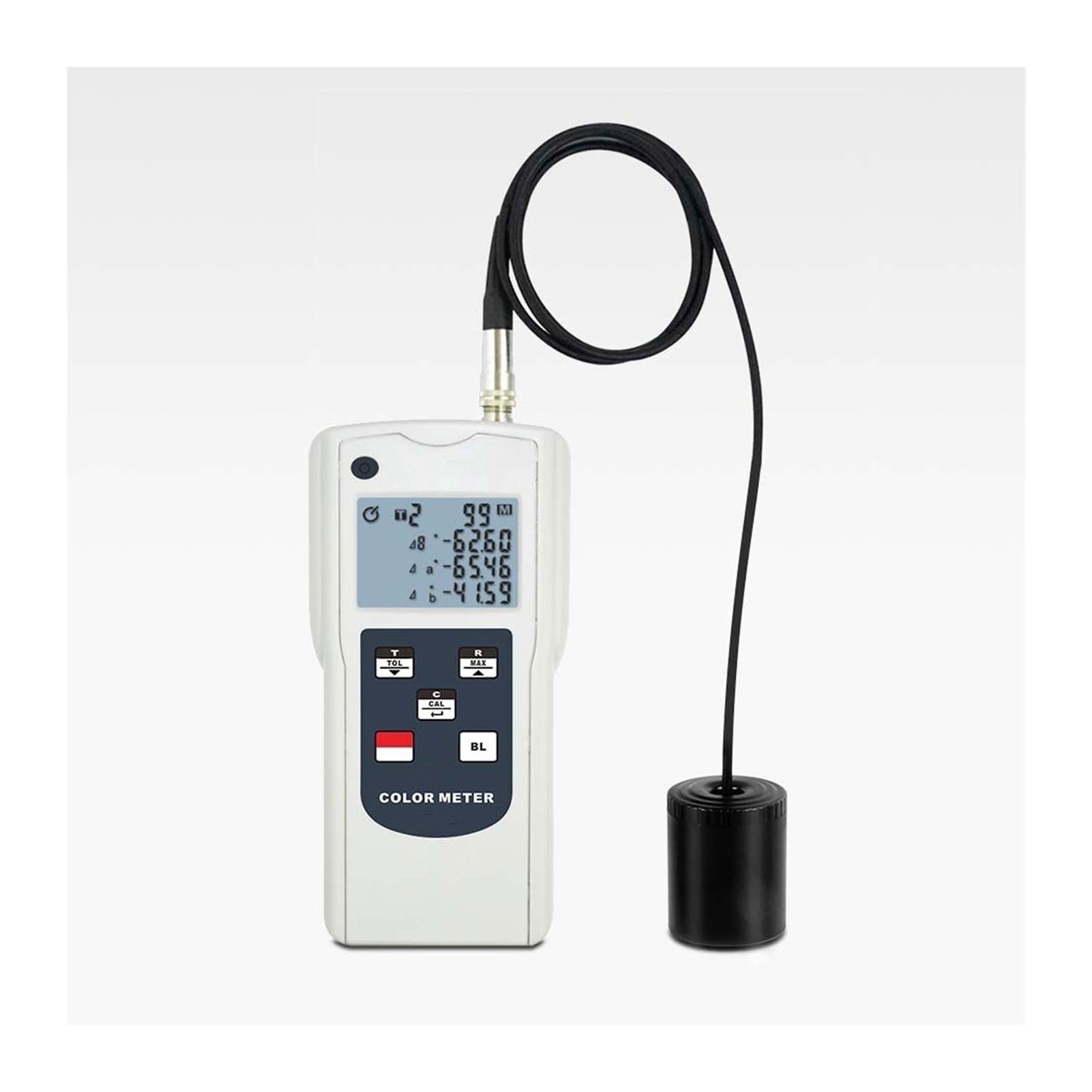 Tragbares Kolorimeter, Tragbarer Farbanalysator AC-115S Digitales Farbmessgerät Colorimeter zur Messung der Farbe ohne Beleuchtung und ohne Fluoreszenz Für Farbanalysen