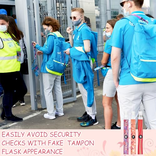 Image of Copkim 38 Pcs Tampon Tube Set for Women,Rainbow Style | Plastic Travel Tube Containers, Reusable Wrappers, for Festivals Cruises Sports Events Concert