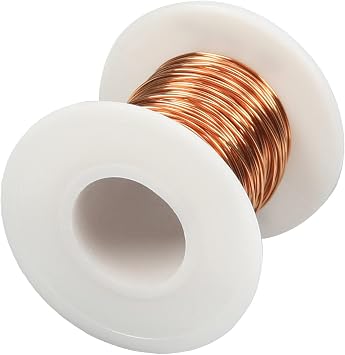 Fielect 0.55mm Inner Dia Magnet Wire Enameled Copper Wire Winding Coil 65.6Ft Length QA-1-155 Model Widely Used for A Variety of Motors