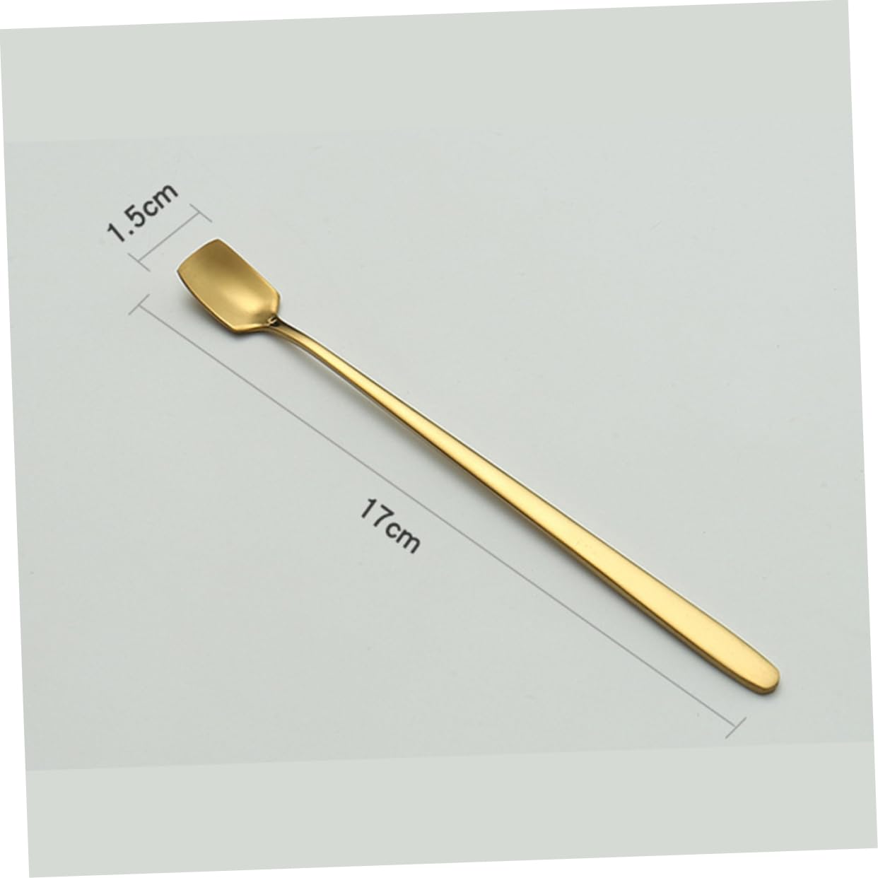 KICHOUSE Stainless Steel Ice Spoons Long Handle Stirring Spoons 2 Pcs for Coffee Tea Cocktail Bar