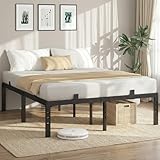 Nelaukoko Queen Bed Frame, Queen Size 14 Inch Metal Platform Bed Frame with Storage,...