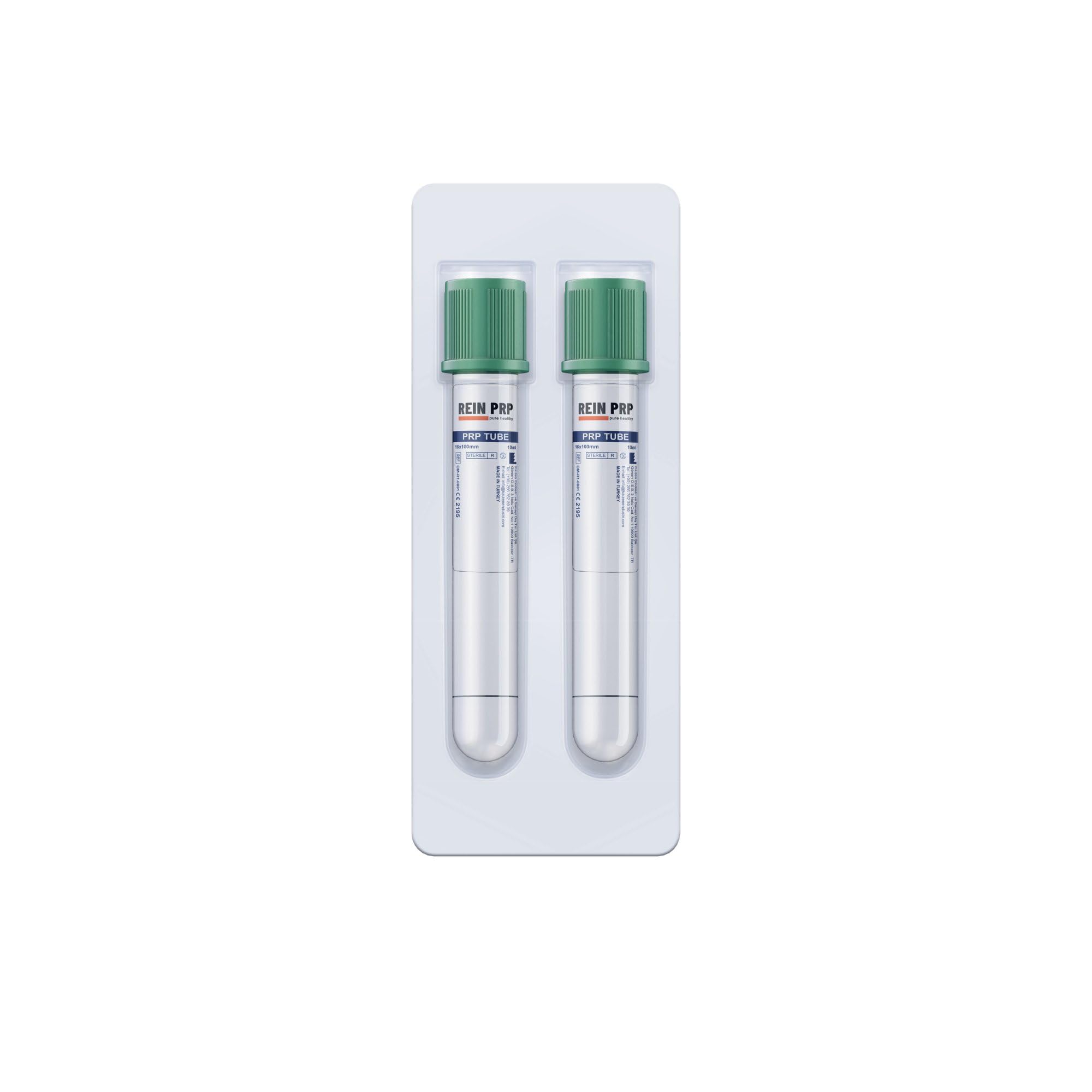 Pure PRP Twin 10 tubi PRP, confezione da 5 (10 tubi da 10 ml), qualità premium
