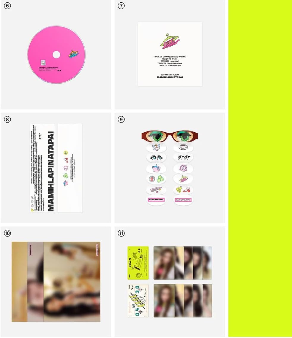 ILLIT MAMIHLAPINATAPAI 4th Mini Album [GRWM Ver.] Photobook + CD + 2Photocard + Postcard + 3Poster + Sticker (It's Me)