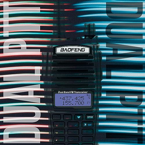 Image of BaoFeng UV-82C Dual-Band 136-174 /400-520 MHz FM Ham Two-Way Radio, Transceiver, HT with Battery, Earpiece, Antenna, Charger