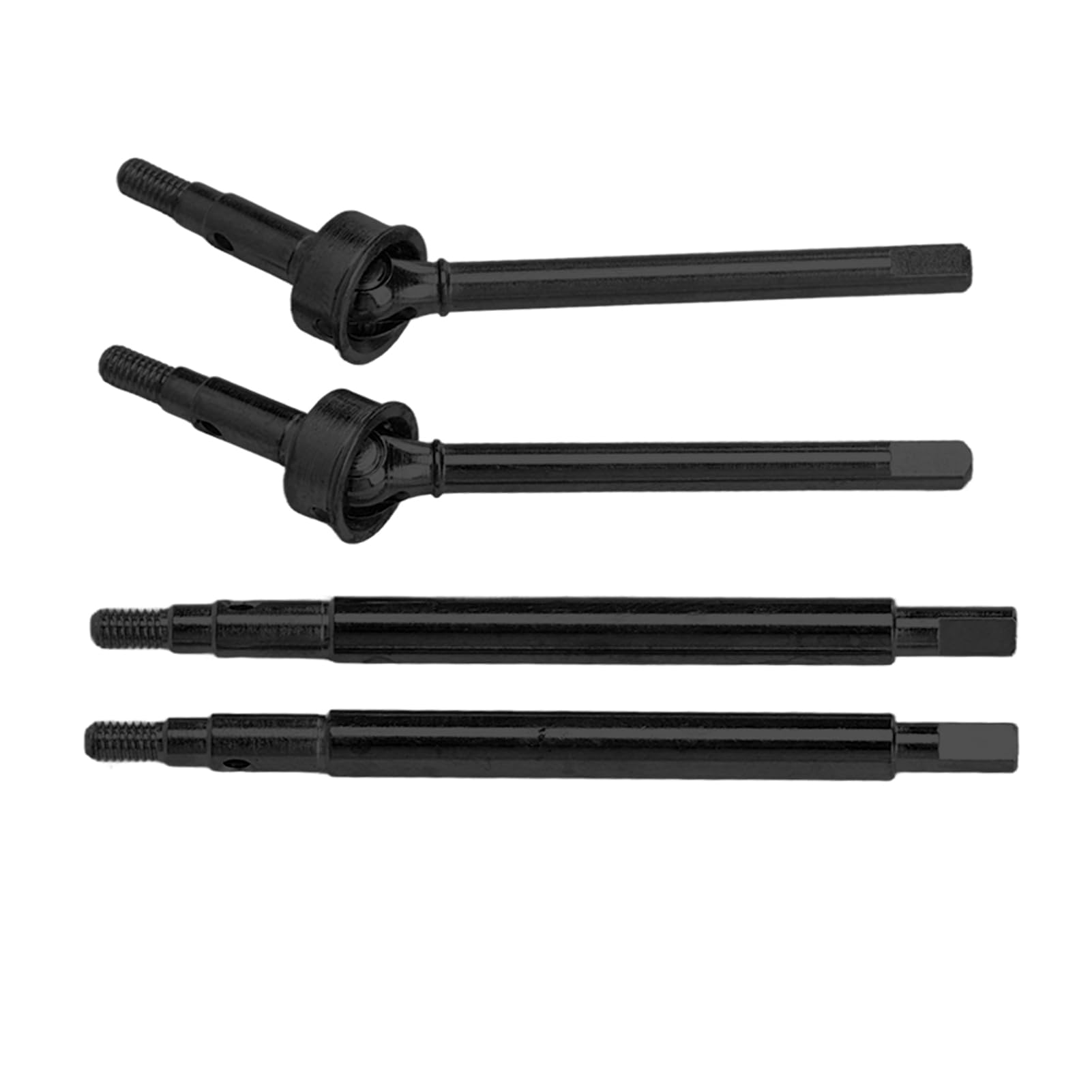 RC Car Przedni Tylny CVD Napęd Wał Mosiężny Przedłużenie Napędu Łącznik Wał Napędowy 1/18 (Black)
