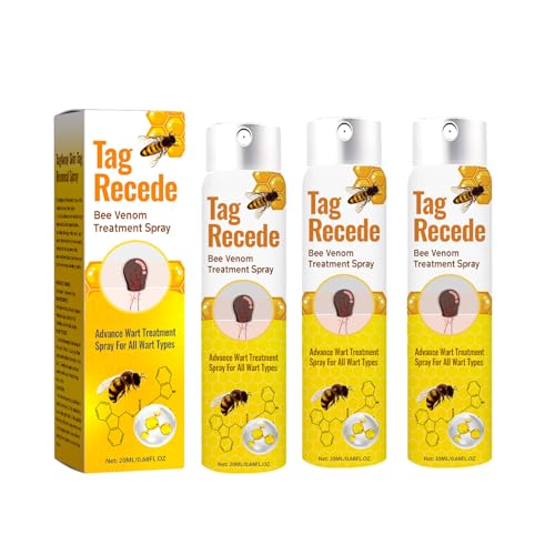 Spray De Abeja,Paquete De 3 Spray Para Tratamiento De Verrugas Pray De Tratamiento De Veneno De Abeja TagRecede Spray De Veneno De Abeja Tag Recede Veneno De Abeja,Tag Recede Bee Veno_m Spray,60 Ml