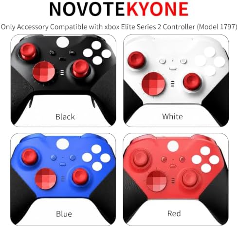 13 in 1 Red Metal Parts with Case for Xbox Elite Series 2 Controller - 3