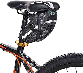 JASLITE Bicycle Saddle Bag, Bike Bag Under Seat Pouch Wedge Packs with Reflective