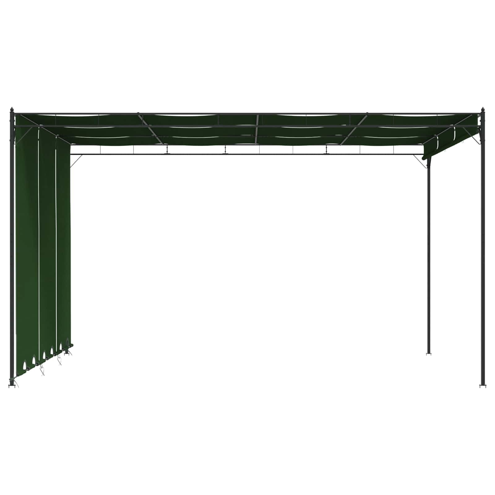 Pawilon 4 x 3 x 2,3 m, zielony, poliester, stal