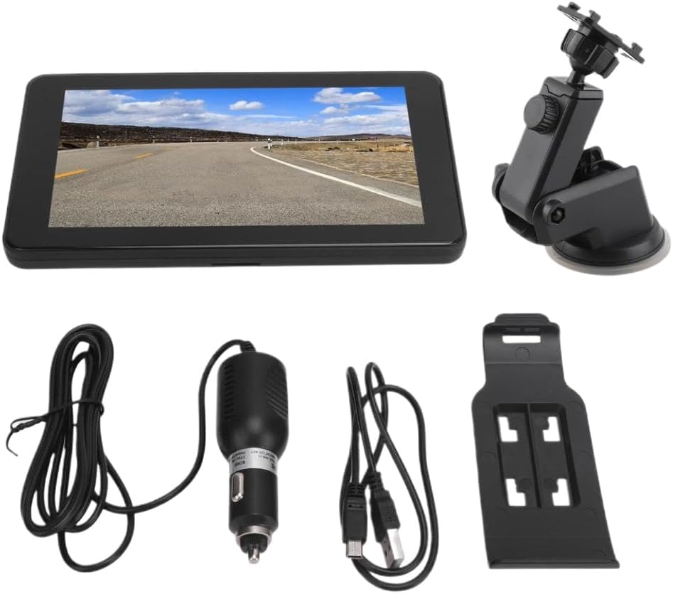 GPS Navigator 7 Inch Touchscreen Screen 256MB 8GB Voice Guidance Portable Navigation System Compatible with Car Bus