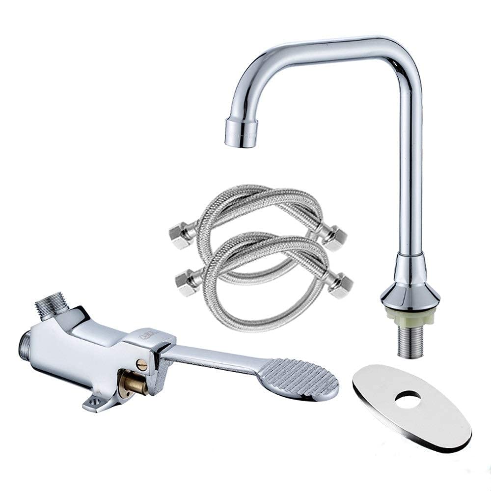 Robinet mitigeur lavabo pied rotatif 360 pour commande eau froide
