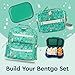 Bentgo Chill Kids Leak-Proof Lunch Box - 4-Compartment Bento Box with Built-In Ice Pack, 3.3 Cup Capacity, PFAS & BPA-Free, Microwave & Dishwasher Safe, Ideal Size for Ages 3 to 7 (Green/Navy)