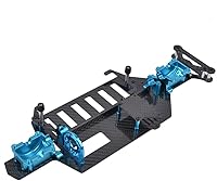Vista 4 de Caja de cubierta inferior de carbono para Tamiya TT-02 TT-02RS TT-02FT Actualizaciones de chasis