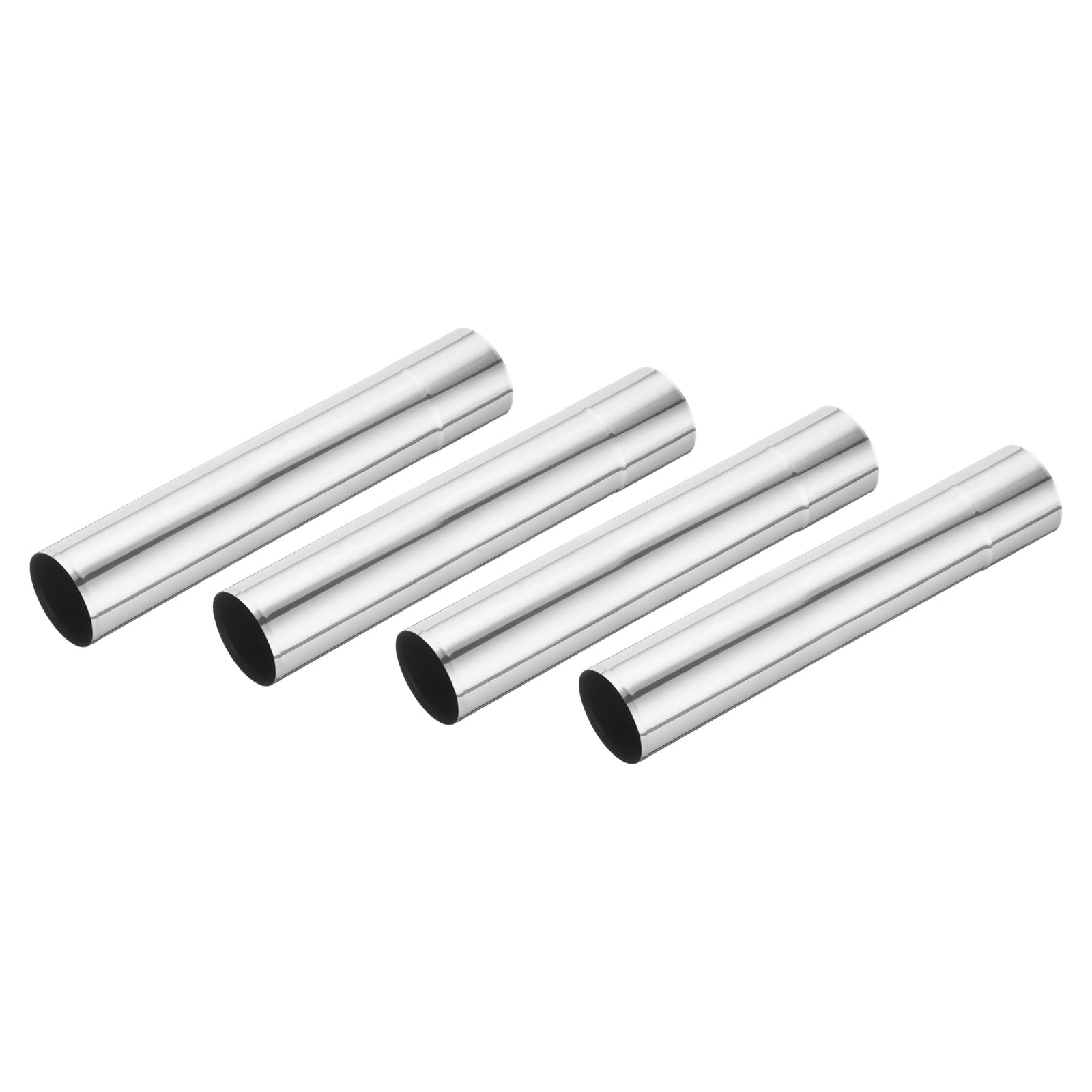 PATIKIL 5x30cm Stove Pipe, 4Pcs Stainless Steel Pipe Flue Extension