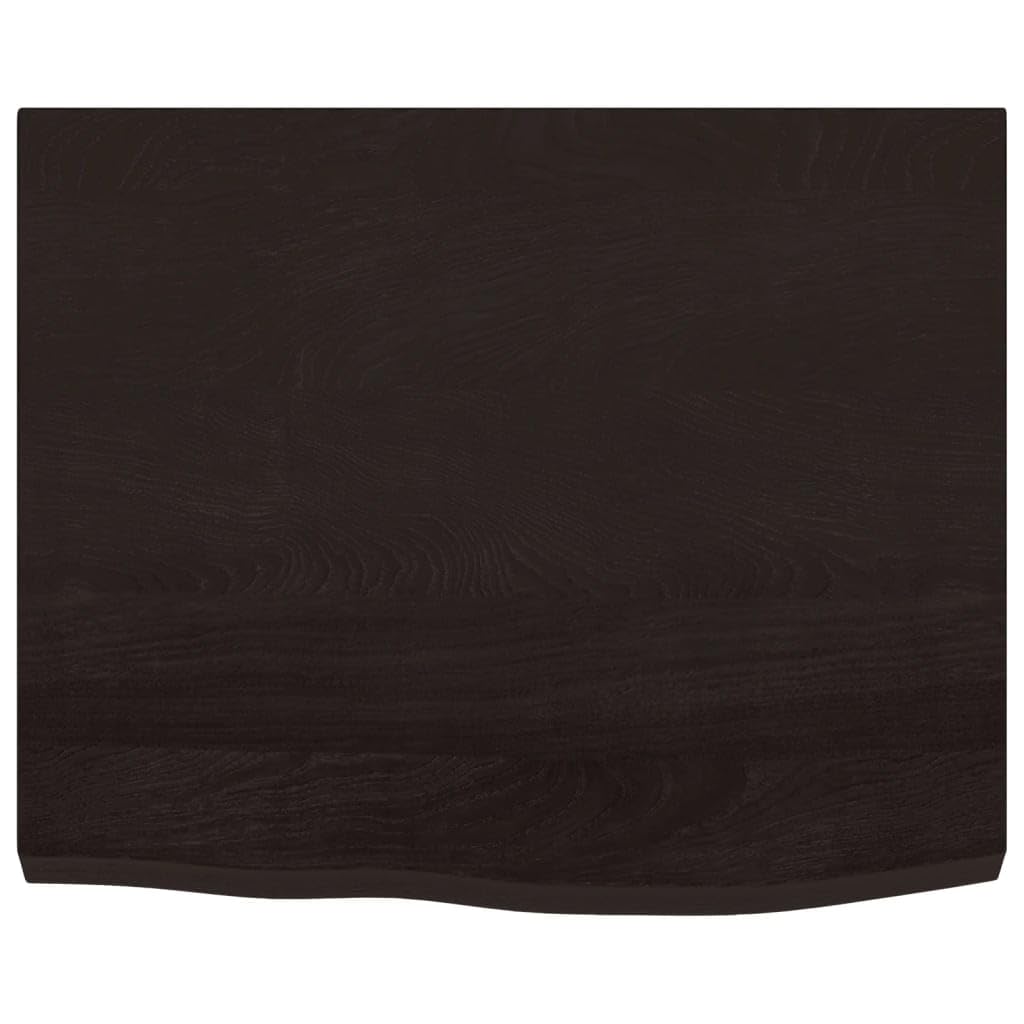 Generisch Waschtischplatte Dunkelbraun 60x60x(2-4) cm Massivholz Behandelt,Heimwerkerbedarf,Baumaterialien,Arbeitsplatten-3156207