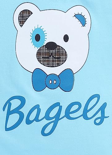 Image of CUTOPIES Boys Powder Blue Cotton Printed Half Sleeves T-shirt and Shorts Set (Pack Of 1) Baby Boys' Clothing Sets