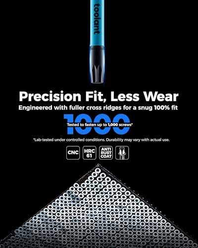 Image of toolant 8 Point Star Bit,Double Square Bit Set 10pcs-Premium S2 Alloy Steel with Magnetic Heads & Hex Shank,2 Square Drive Torx Bits in the Following Sizes#1,#2 and #3