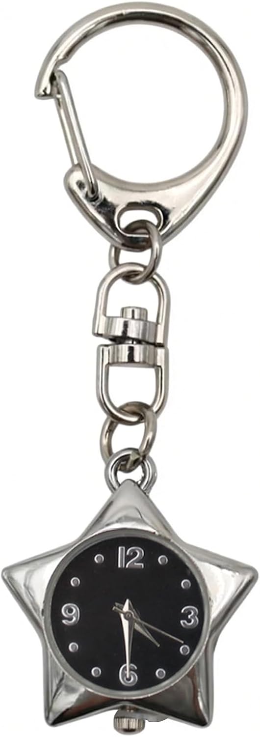 Star Keychain for Watches - Metal Bag Charm Pendant, Car Key Accessory for Women
