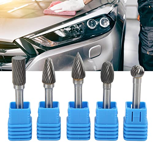Set de 5 fresas rotativas de carburo de tungsteno miniatura 5