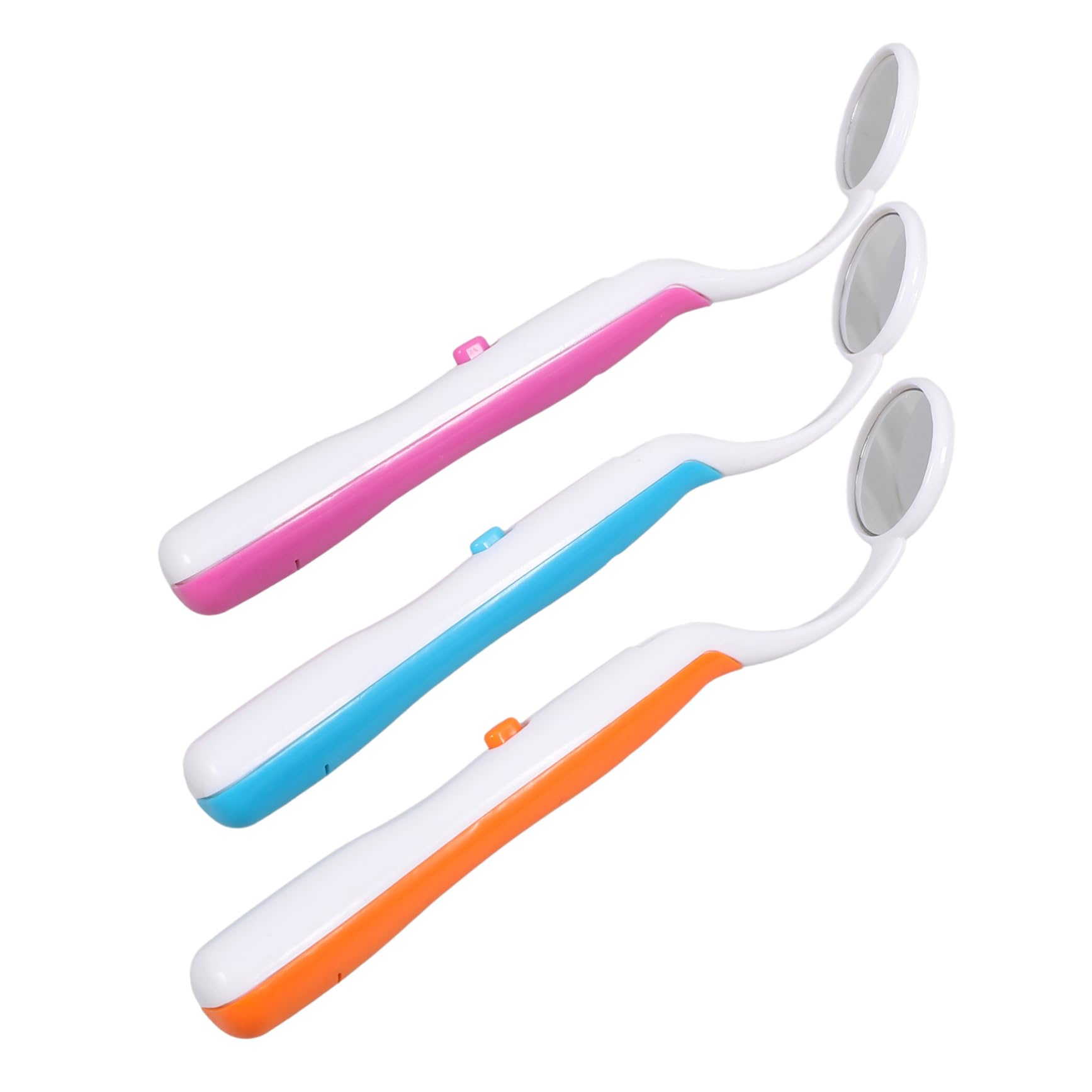 Mobestech 9pezzi Specchietti Dentali Led Antiappannamento Per Ispezione Orale Per Cura Con Luce Ergonomico Colori