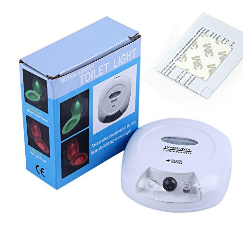 Trurendi Modern Cool Led Sensor Motion Activated Bathroom Toilet Night Light White #TOP6