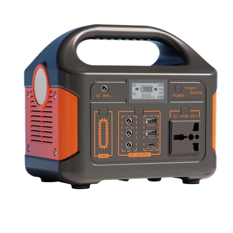 Central Eléctrica De 500W Y 300W, Generador Energía Solar Portátil, Batería LiFePO4 460Wh, Planta UPS, Emergencia Carga UltrarráPida