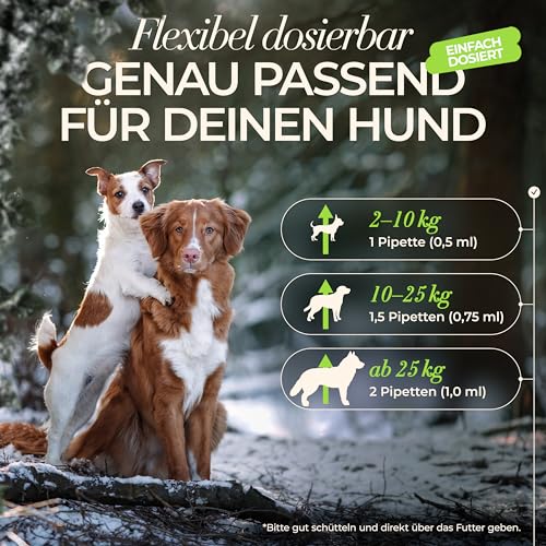 ENEMEL Gelenk Komplex Hund Tropfen 30 ml – flüssiges Nahrungsergänzungsmittel Hund mit Kollagen, Hyaluronsäure & MSM, Alternative zu Tabletten oder Kapseln, zur täglichen Fütterung, Made in Germany