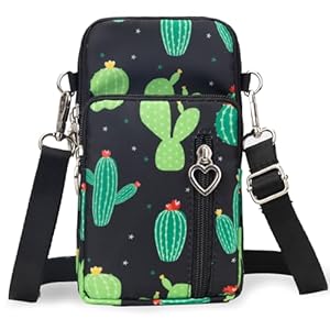 Umhängetasche Damen Klein, Crossbody Tasche für Damen, Nylon Handy Mini-Tasche Kleine Schultertasche Multifunktionale Handytasche, Handytasche zum Umhängen Damen