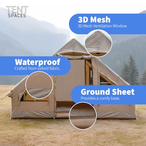 Carpa inflable para camping 6 personas ligera y duradera miniatura 6