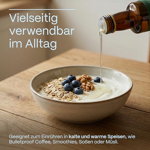 GreatVita Bio MCT Öl auf Kokosölbasis 2x 500 ml | 60% Caprylsäure (C8) & 40% Caprinsäure (C10) Fettsäuren | 100% reines MCT Oil geschmacksneutral - Zuckerfrei, GVO-frei