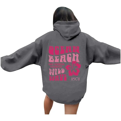 Hoodies for Women Y2K Long Sleeve Drawstring Sweatshirt Fall Fashion Pullover Oversized Hooded Shirts with Pockets
