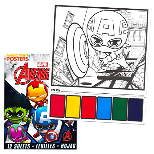 Marvel Avengers Mini Backpack Set ~ 5 Pc Canvas Avengers Superhero 10 Inch Mini Backpack with Stickers, More4