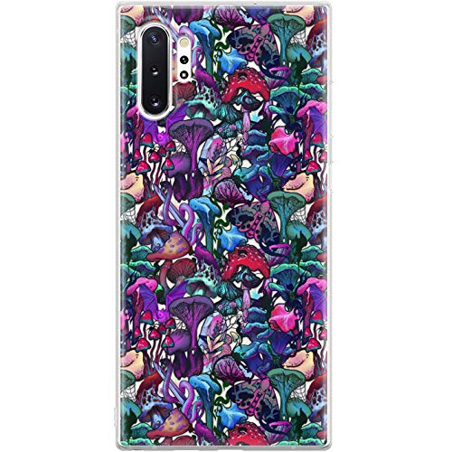 Slim TPU Phone Case Compatible with Samsung Galaxy A72 A71 5G A70 A51 A32 A21 A11 A12 A01 Trippy Flexible Forest Witchy Lightweight Mushrooms Shockproof Fly Agaric Silicone Magic Protective Soft